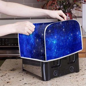 Washable & Waterproof Toaster Cover 4 Slice Blue for Kitchen Galaxy Print